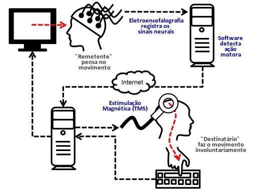 Pesquisador controla movimento de colega atravs do pensamento